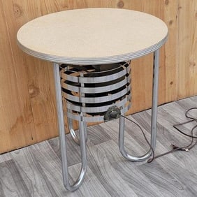 Art Deco Industrial Fan Table by Kisco Company