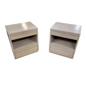 Mid Century Modern Driftwood Nightstand by Sligh Cross Country Collection - Pair