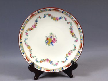 MINTON ROSE ANTIQUE A4807 Flat Cabinet Cake Plate England Older 8"