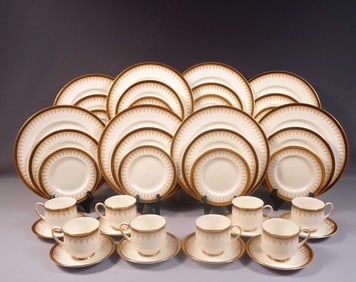 Paragon ATHENA Gold DINNER SET Bread Salad Plate Cup England