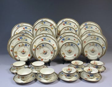 Limoges France GANGA HAVILAND Octagonal Dinner SET Salad Bread Plate Cup