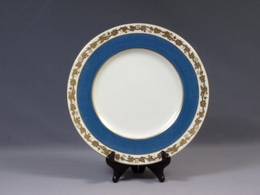 Wedgwood WHITEHALL POWDER Blue Band Dinner Plate England Vintage