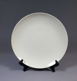 ROSENTHAL Romance DINNER Plate White Embossed Ovals B Wiinblad Germany 9 3/4"