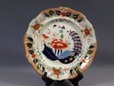 Davenport Imari 1825 Dinner Cabinet Plate SHIP WRECK SALVAGE Cunard Halifax