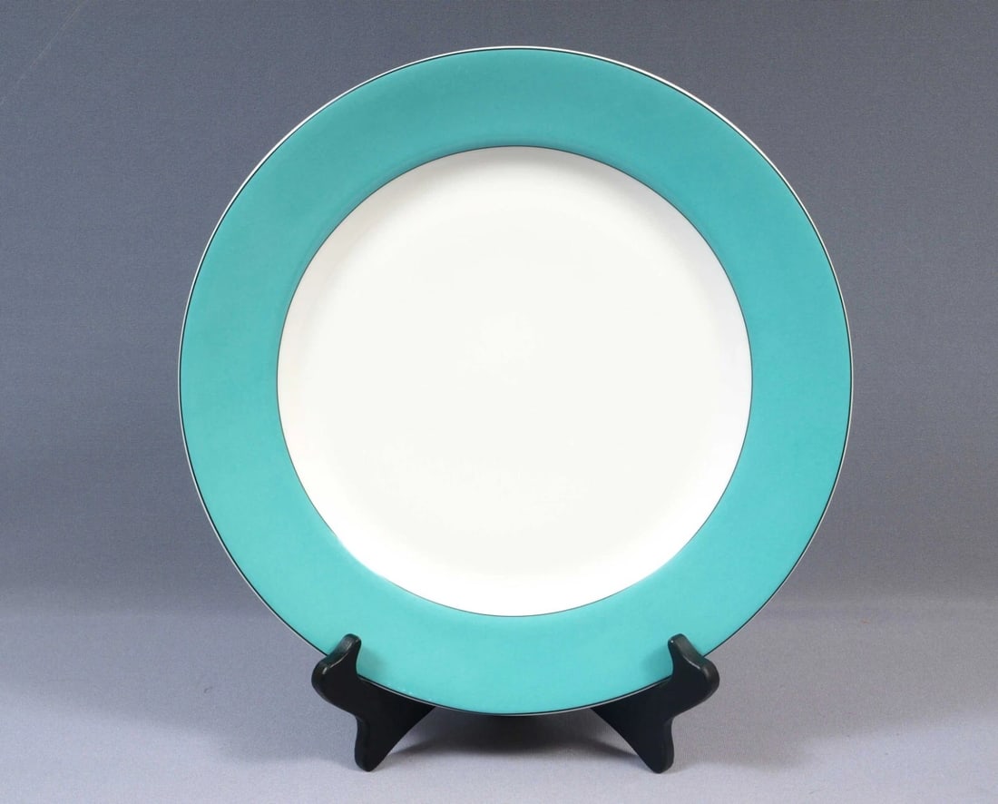 Kate Spade Rutherford Circle Turquoise DINNER PLATE By Lenox New York 11 1/2" (1 of 4)