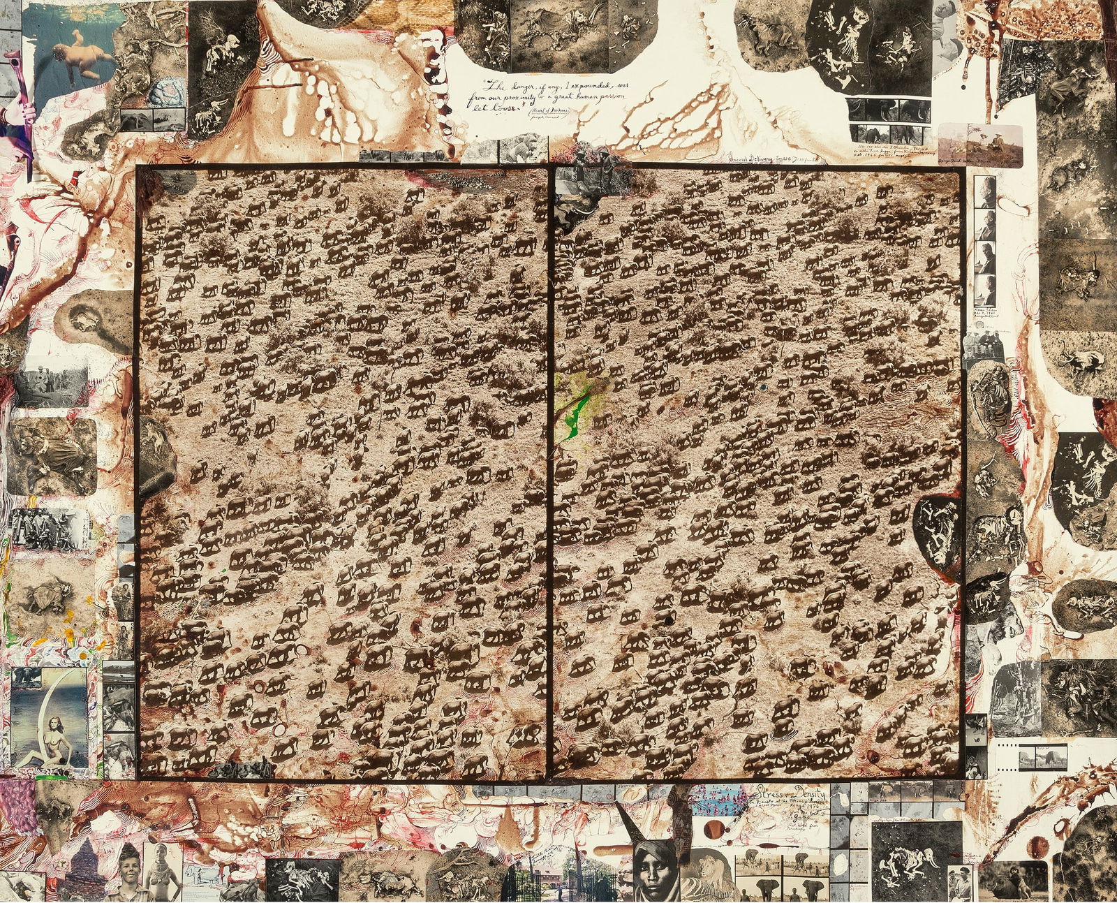 Peter Beard 'Photographs London' Print: Description: Peter Beard 'Photographs London' Print measuring at 25x35 inches Date: 1976 Possible Reproduction/Printed Later Reserve: $50.00 Shipping: Domestic: Flat-rate of $20.00 to anywhere within