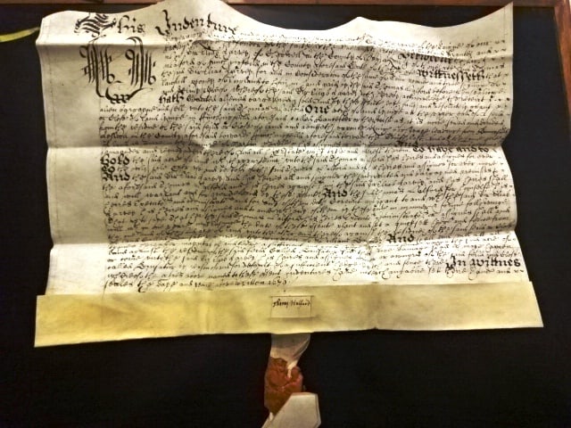 1679 Vellum Deed of a Knight Red Wax Seal (1 of 4)