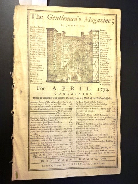 1779 Magazine Revolutionary War West Indies (1 of 4)