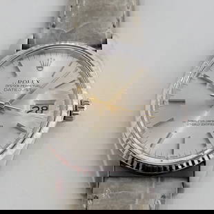Mens Rolex Datejust 16014 36mm 18k White Gold SS Automatic 1970s Swiss RA332G: Title:Mens Rolex Datejust 16014 36mm 18k White Gold SS Automatic 1970s Swiss RA332G Description:Timeless icon, Men's Rolex Oyster Perpetual Datejust Ref.16014 automatic in 18k white gold and stainless