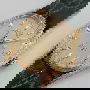 Mens Rolex Oyster Perpetual 6550 Bombay 33mm 18k Gold 1960s Automatic RJC203G: Title:Mens Rolex Oyster Perpetual 6550 Bombay 33mm 18k Gold 1960s Automatic RJC203G Description:Classic luxury, Men's 18k solid gold Rolex ref.6550 "Bombe" Oyster Perpetual automatic dress watch, c.19