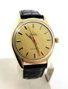 Vintage 14k Gold Cap OMEGA SEAMASTER Automatic Watch Cal 552* 165.067* EXLNT: Vintage 14k Gold Cap OMEGA SEAMASTER Automatic Watch Cal 552* 165.067 c.1969*?? EXLNT SERVICED This Men's Omega watch is Swiss made. Great present for yourself or someone you love as well as for vinta
