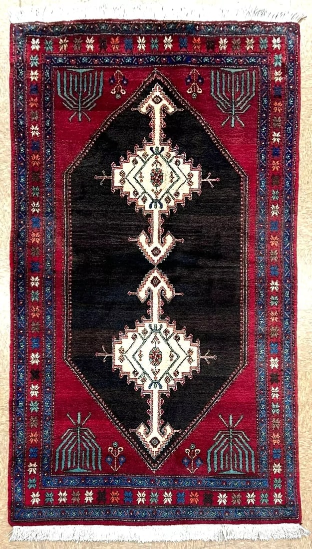 Persian Koliai Hand Knotted Heavy Plush Wool Rug 4'4" x 8'5" (1 of 10)