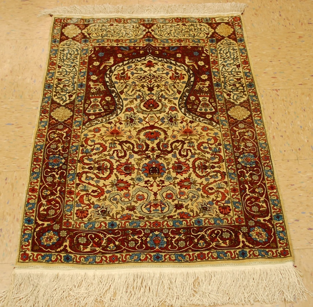 TURKISH HEREKE RUG 2.5x3.6 (1 of 12)