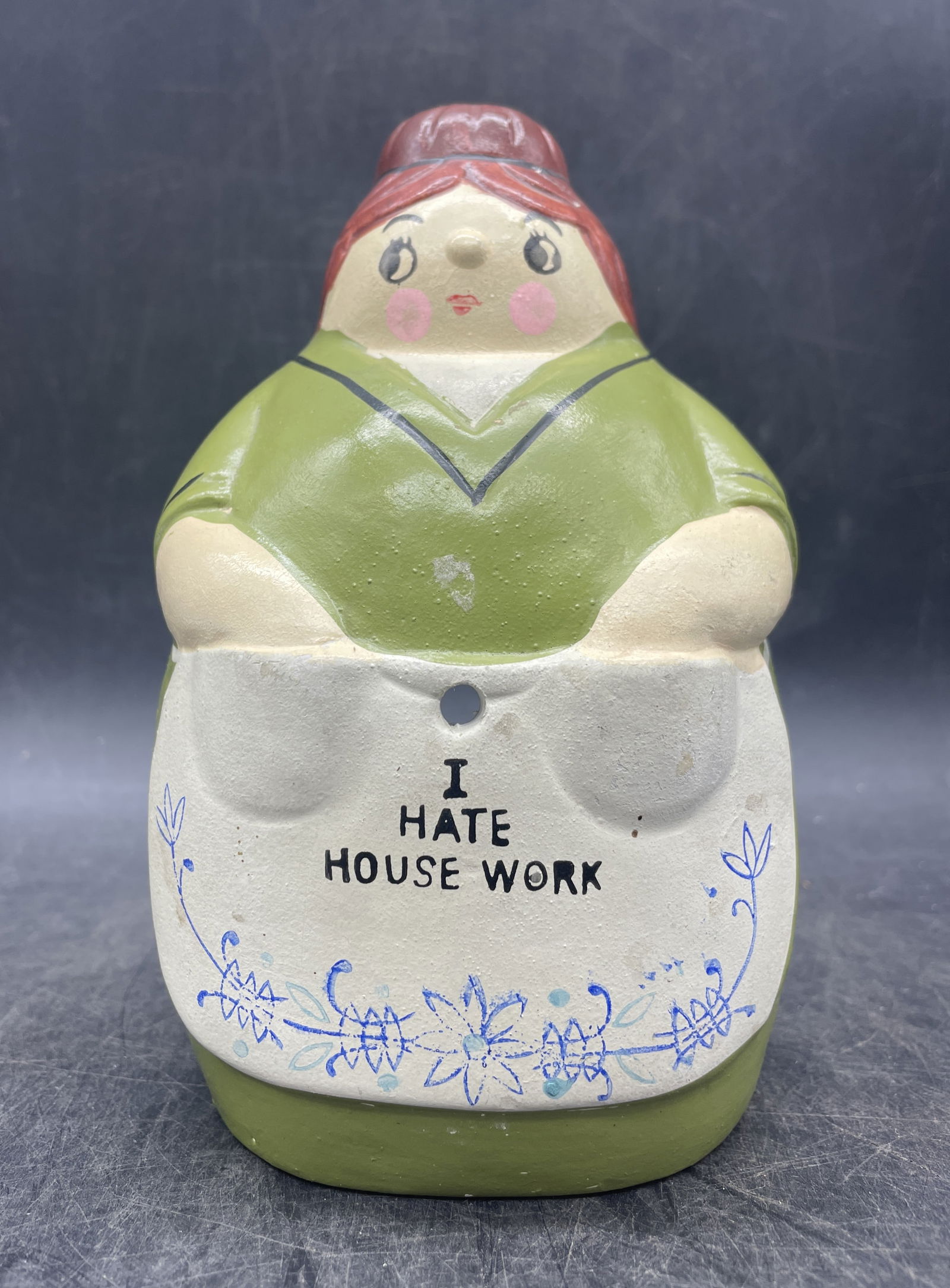 Vintage Housewife String Holder - Chalkware I Hate Housework Japan (1 of 7)