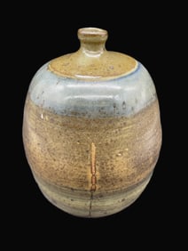 Vintage Signed Art Pottery Bulbous Vase