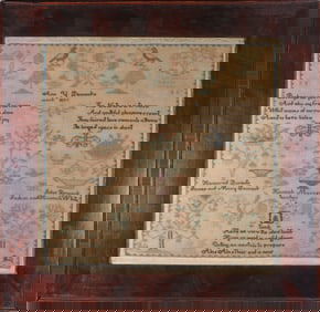 Sampler by Ann Y. Pennock, Chester County, PA dated 1835