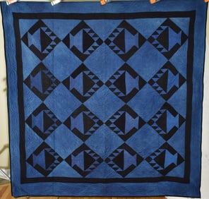 Holmes County, OH Amish Baskets Quilt, d. "1934"