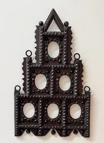 Multi Opening Tramp Art Portrait Frame