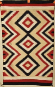 40's Navajo Native American Eye Dazzler Rug