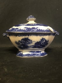 Flow Blue Sauce Tureen