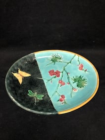 11 7/8” Wedgwood Turquoise Majolica Tray