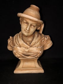 9 1/2” austrian porcelain bust