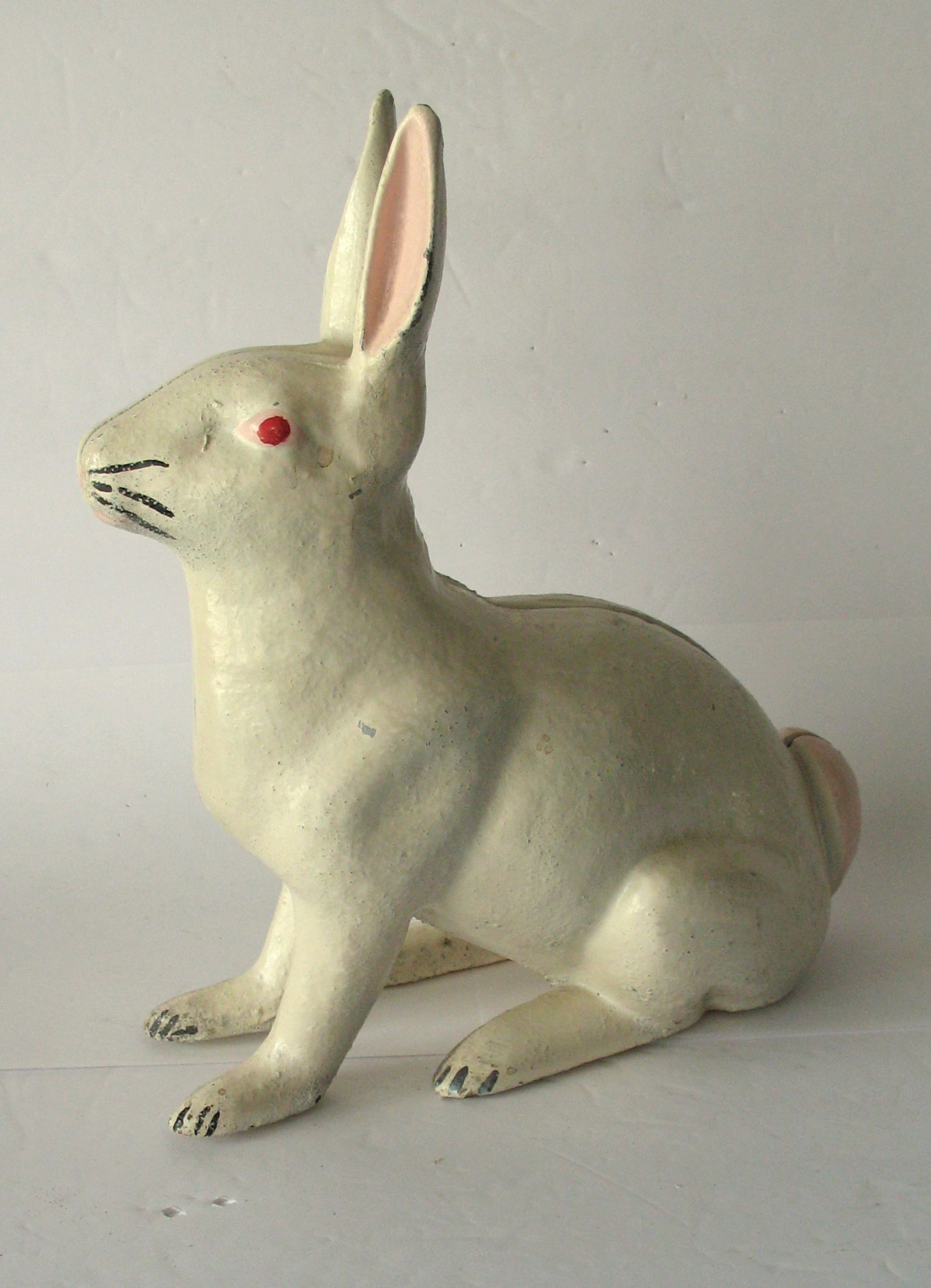 Antique cast iron rabbit doorstop or garden figure. (1 of 5)