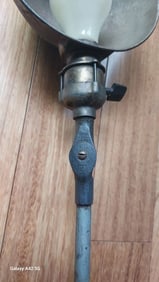 Rare O.C. White Bench Light Signed Dated Rare Socket Protector Hubbell