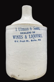 EARLY 1900'S L. ULLMAN & SONS ADVERTISING STONEWARE BALTIMORE
