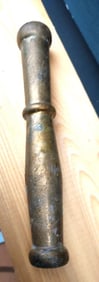 Brass mortar & pestle brass 10" 19 Century 2 1/2 pounds PESTLE ONLY