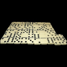 Vintage Set of Double Six Standard Size Dominoes