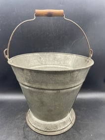 Antique Primitive Farmhouse Bucket Soldered Sheet Metal