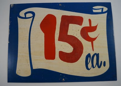Soda Fountain Tin Trade Sign Country Store #13