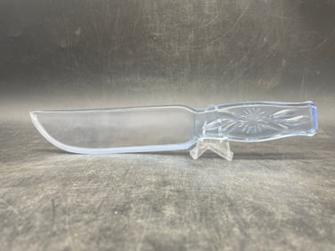 Dur-x Uranium Glass Fruit and Cake Knife URANIUM GLOW!