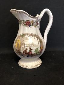 9” Staffordshire 2 Color Pitcher
