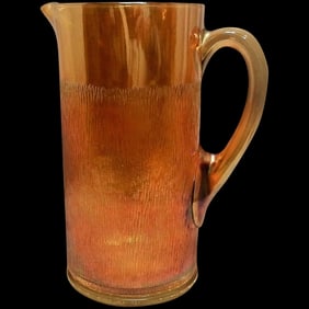 Vintage Jeannette Glass Marigold Tree Bark 46 oz. Pitcher