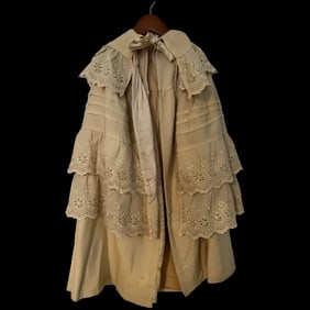 Antique American 1899 Wool Childs Cape