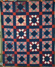 1880's "Railroad Crossing" Quilt