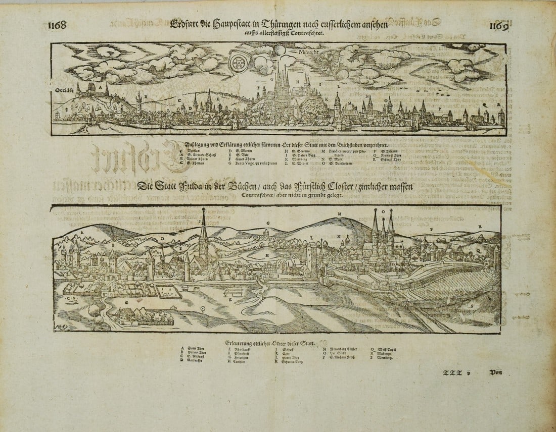 1598 Munster Views of Erfurt and Fulda in Germany -- Erfurt die Hauptstatt in Thuringgen… (1 of 1)