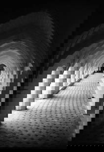 The Abbey of Fontevraud, Chinon, France - Silver Gelatin: Title: The Abbey of Fontevraud, Chinon, France - Silver Gelatin Photograph - Limited Edition of 10 Artist: Paul Cooklin Origin: United Kingdom Medium: Photography, Black & White on Paper Dimensions: 1
