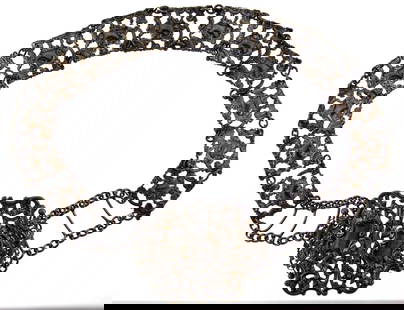 CHIC European Art Nouveau Blackened Silver Belt!: DK Art Nouveau Blackened Silver Belt Unique… Stylish & Classic! A dream of every woman and man & YOU CAN MAKE IT TRUE! This elegant belt is one of a kind! Now you have a chance to purchase it ju