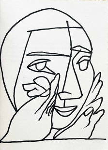 Francoise Gilot Tout Dire 8 Lithograph D'un Temps Future: Artist: Francoise Gilot Country: France Title: FD'un Temps Future Medium: Lithograph Marks: Not signed not numbered Paper: Vellum paper size 7.50 x 5.50 inch Printed: by Impressions rapides Prov