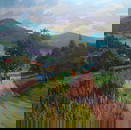 Acrylic painting Summer in the mountains Serhii Kachyn