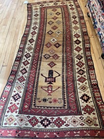 Antique Kurdish Runner 3'6'' X 8'9'', Item # 78006