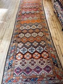 Vintage Kurdish Runner 3'6'' X 12'0'', Item # 78008