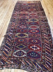 Vintage Kurdish Runner 4'3'' X 11'2'', Item # 78026