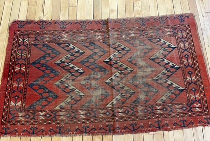 Antique Beshir Chuval Rug 2'9'' X 4'8'', Item # 78052