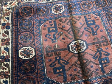 Vintage Belouch Rug 3'0'' X 3'0'', Item # 78065