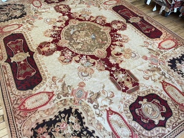 Antique Aubusson Carpet 8'10'' X 10'4'', Item # 78090