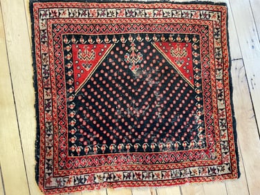 Antique Qashqai Rug 1'6'' X 1'6'', Item # 78099